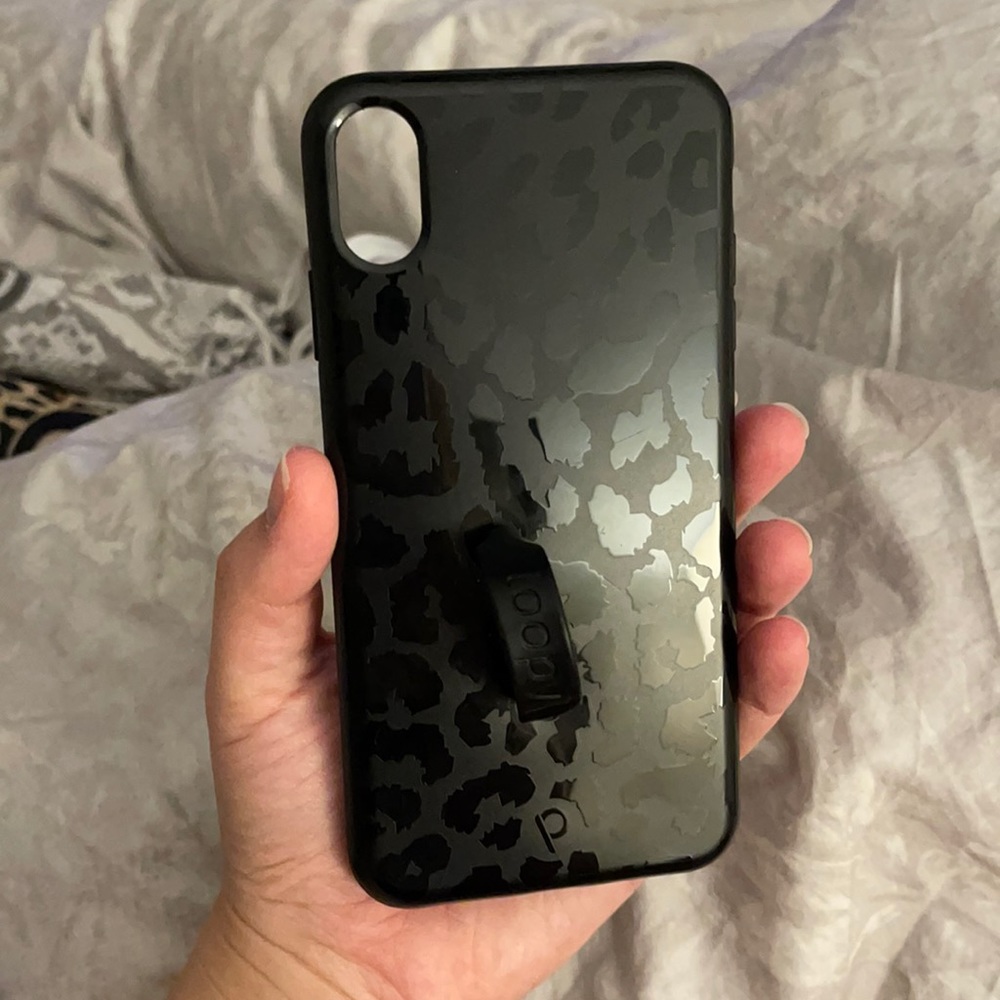 Midnight Leopard loopy iPhone XS Max case